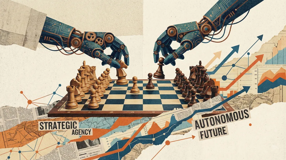 Autonomous systems reshaping artificial intelligence strategy through symbolic chess imagery